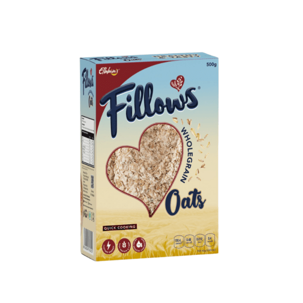 fillows instant cooking wholegrain oats in box 500g